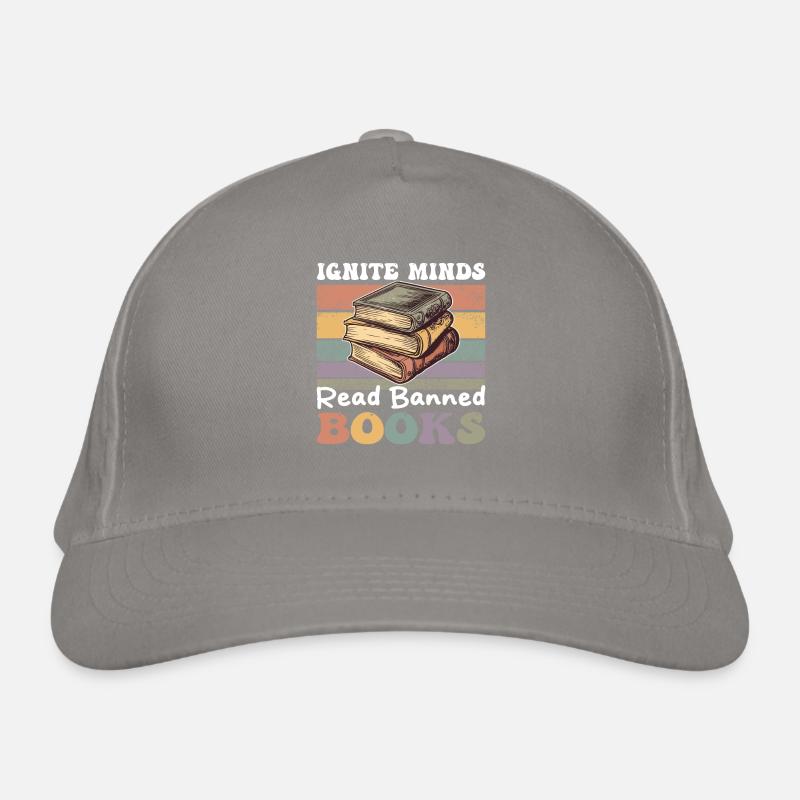 Minds read banned book Buchliebhaber Design Organic Baseball Cap