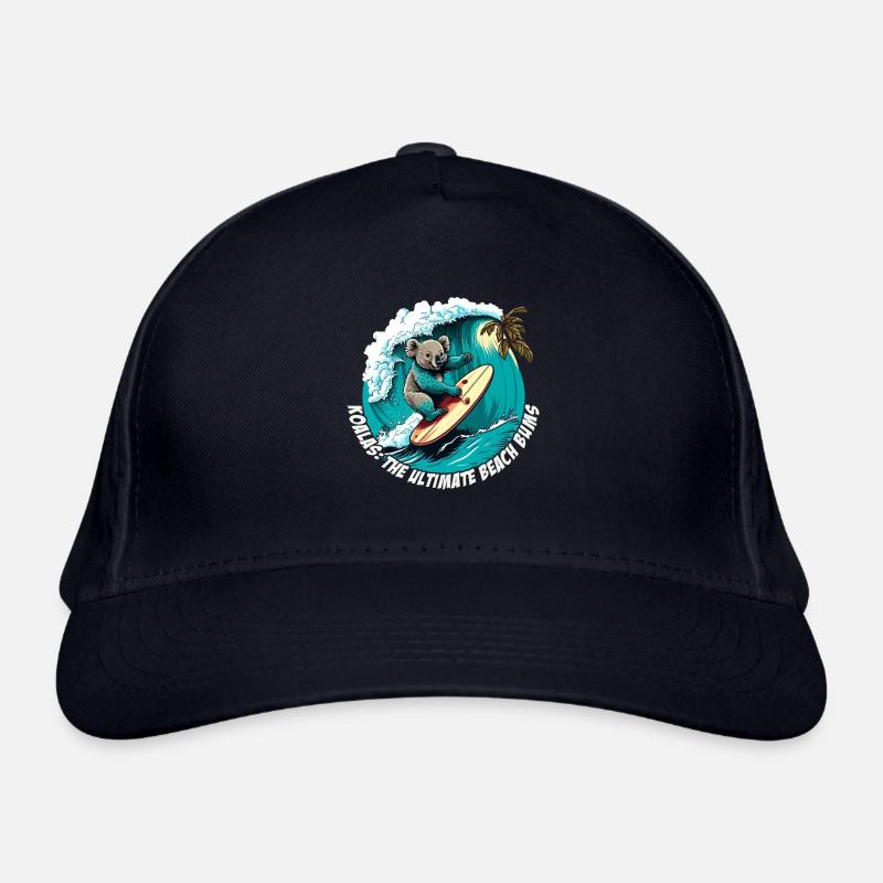 Beach Bums Koala s’amuse à surfer - Casquette classique bio - marine