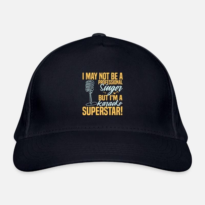 Karaoke Sänger Spruch Retro Karaoke Superstar Bio-Baseballkappe