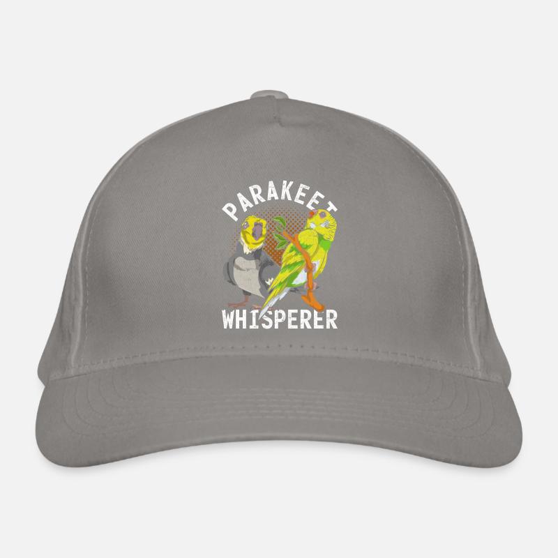 Sittich Flüsterer Vogel Geschenk Lustiges Sittich Bio-Baseballkappe