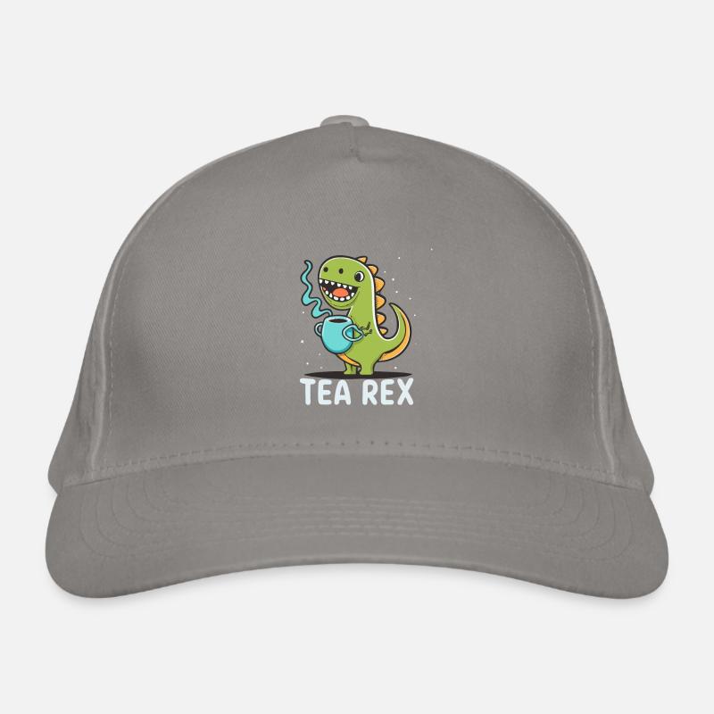 Funny 'Tea Rex' for tea lover Organic Baseball Cap