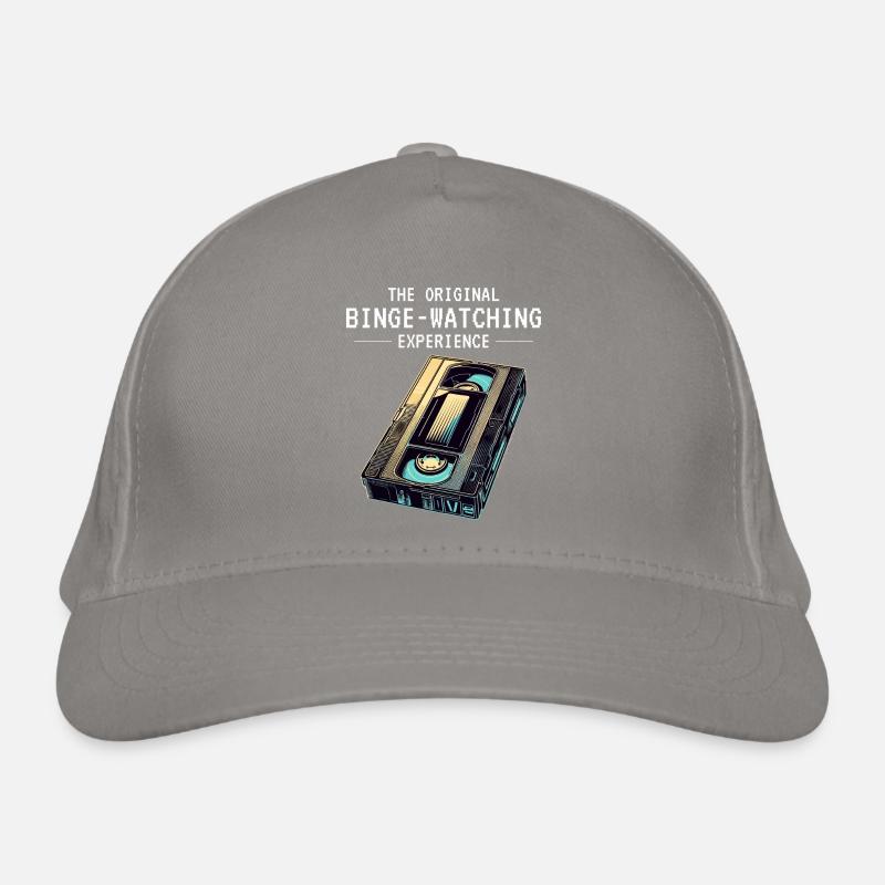 Retro VHS Tape Nostalgic 80s Binge-Watching Organic Baseball Cap