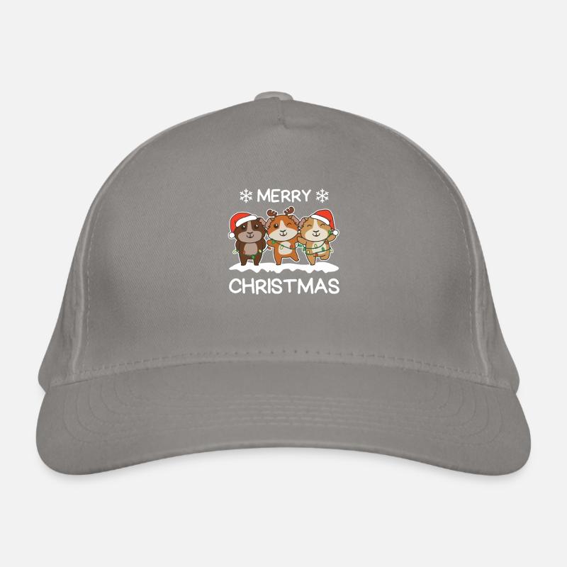 Joyeux Noël Cochon d’Inde Veille de Noël Casquette classique bio