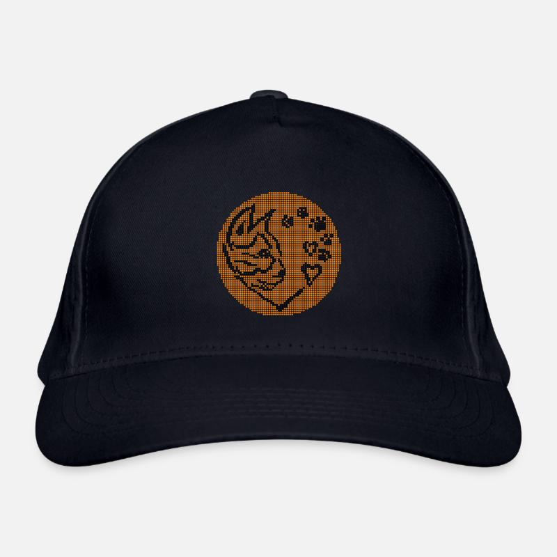 Chat petit cœur graphique Casquette classique bio