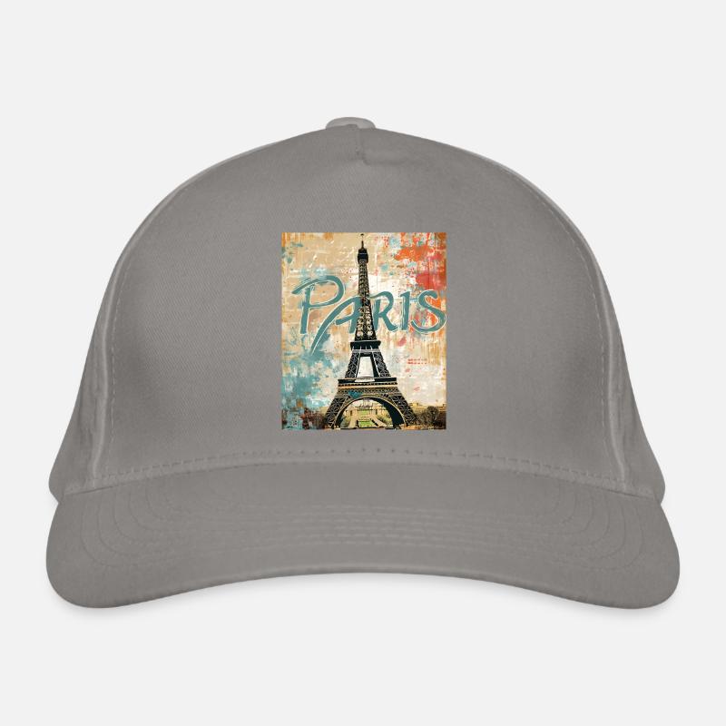 Paris mit Eiffelturm Bio-Baseballkappe