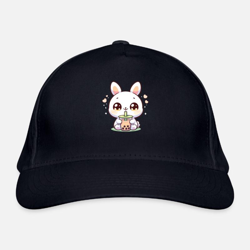 Kawaii Hasen Bubble Tea Boba Hase Bio-Baseballkappe