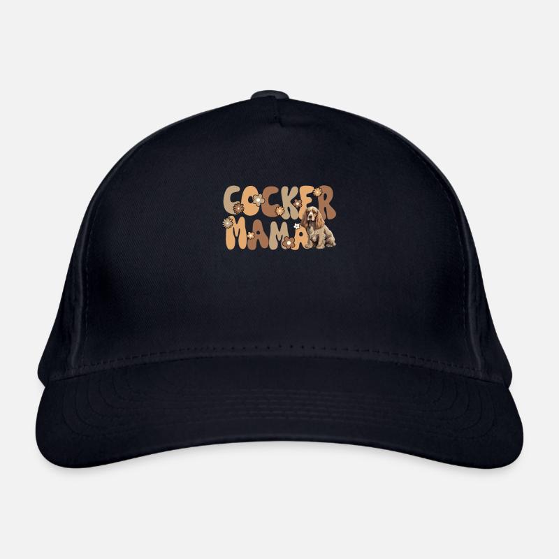 English Cocker Spaniel Groovy Cocker Mama Bio-Baseballkappe