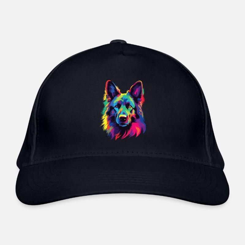 Wasserfarben Farbenfroher Belgian Tervuren Bio-Baseballkappe