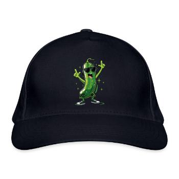 Gurke - Bio-Baseballkappe - Navy - Vorne