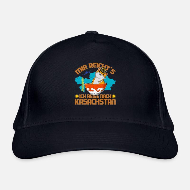 Kasachstan Reise UdSSR Katze Kasachisch Kasach Bio-Baseballkappe