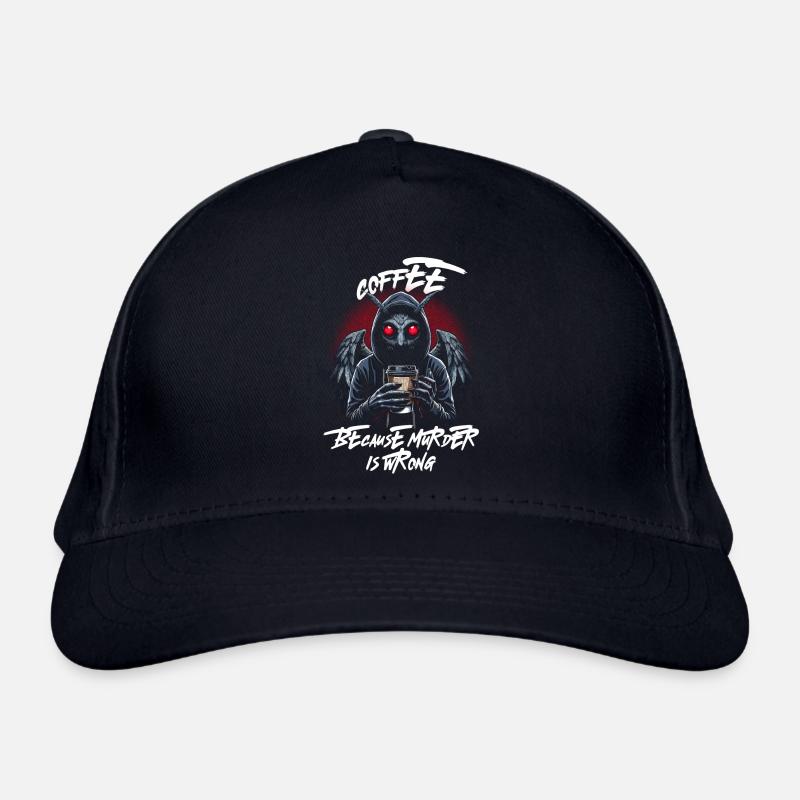 Café parce que le meurtre est mal Casquette classique bio
