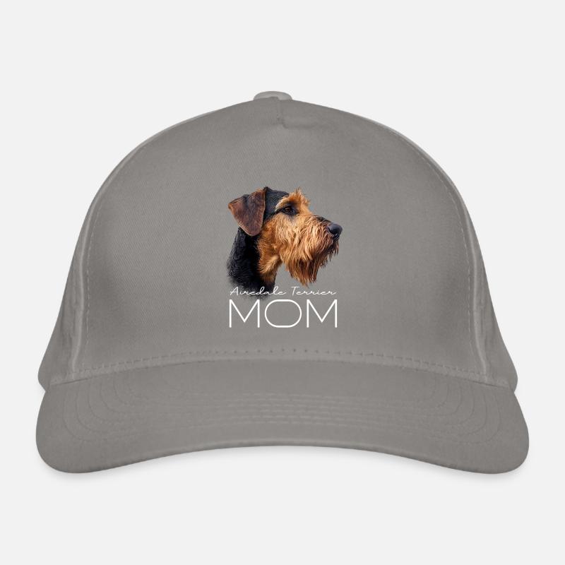 Airedale Terrier Mom Organic Baseball Cap
