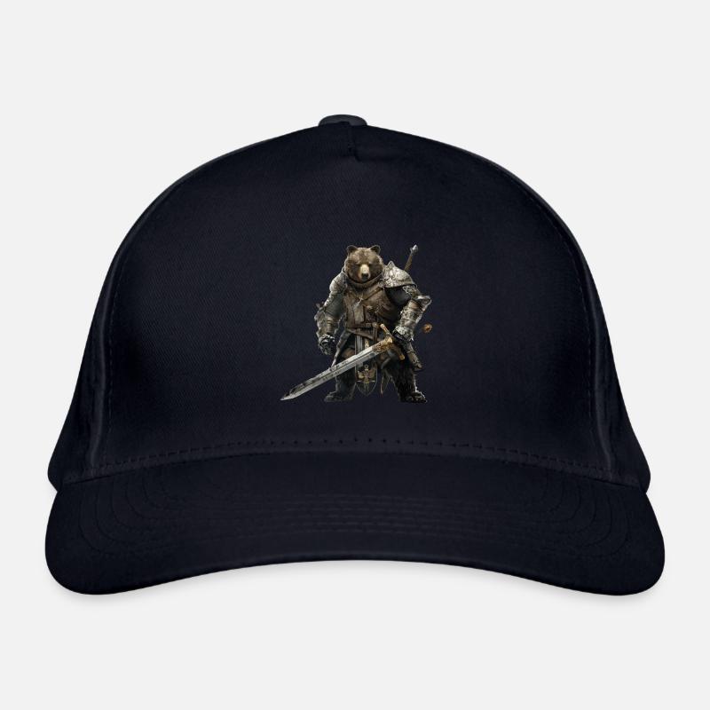 Grizzly Ours Chevalier Médiéval Casquette classique bio
