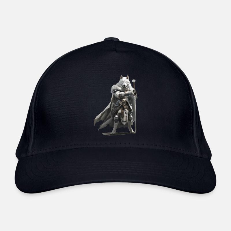 Husky Ritter Mittelalter Bio-Baseballkappe