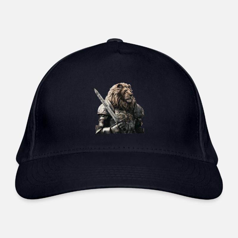 Löwe Ritter Mittelalter Bio-Baseballkappe