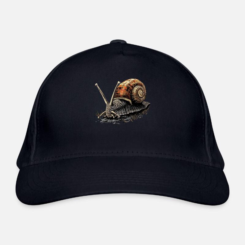 Snail Vineyard Snail Shell Snails Organic Baseball Cap