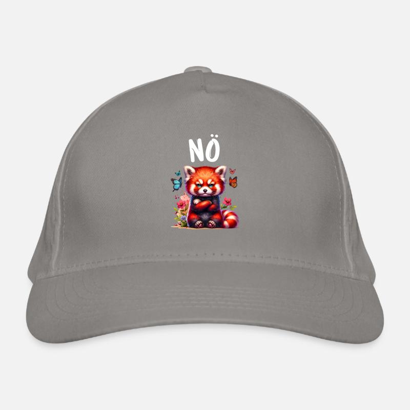 Panda roux Drôle de dicton Nope Renard de Feu Casquette classique bio