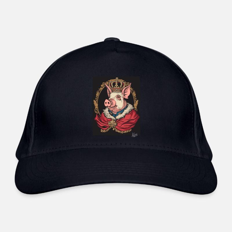 Le cochon roi des cochons Casquette classique bio