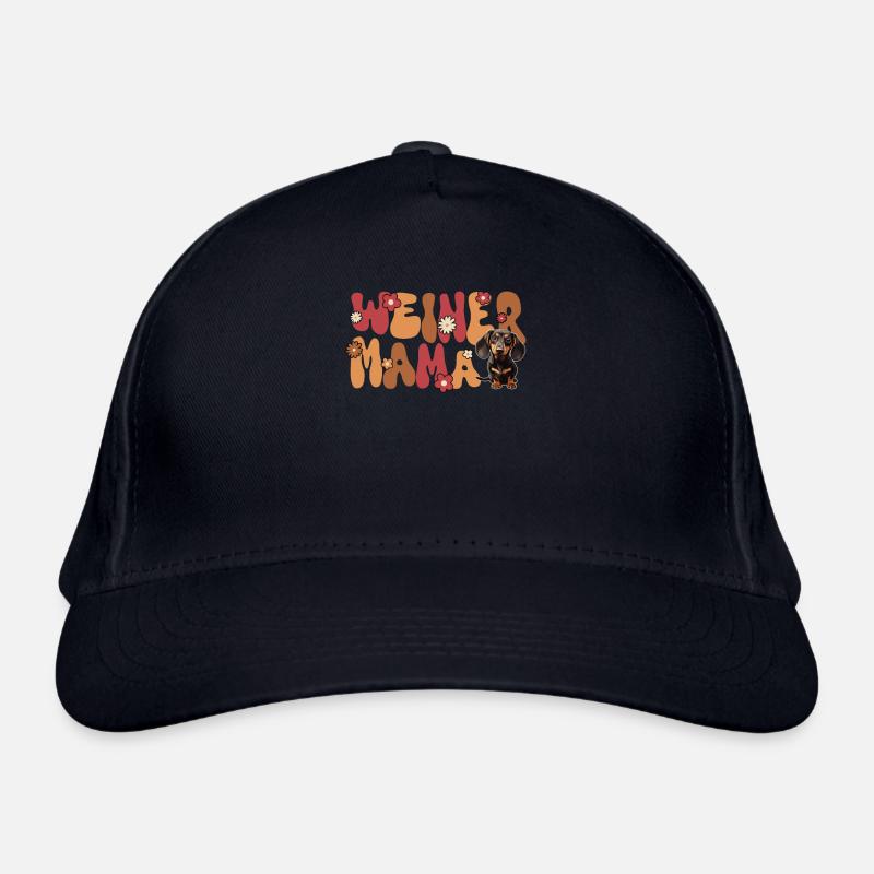Dackel Groovy Weiner Mama Bio-Baseballkappe