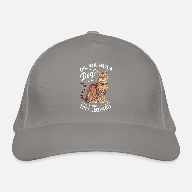 Katze Winzig Leopard Geschenk Bio-Baseballkappe