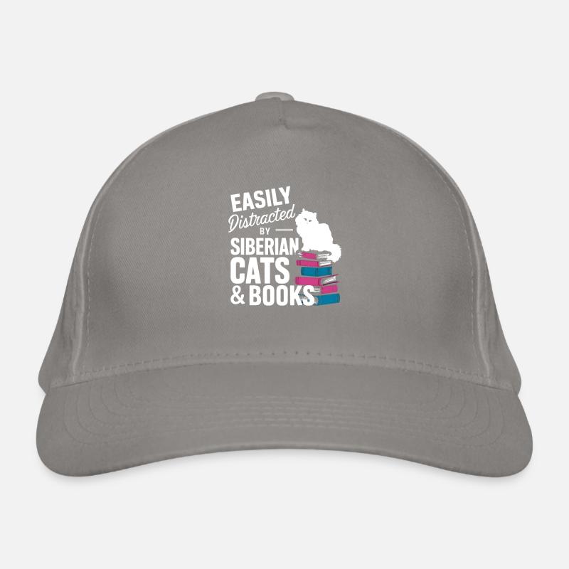 Katze Sibirische Geschenk Bio-Baseballkappe