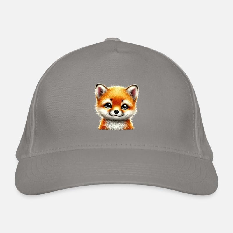 Fox Cute Fox Cub Design Organic Baseball Cap