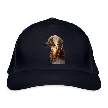 Golden Retriever - Bio-Baseballkappe - Navy - Vorne