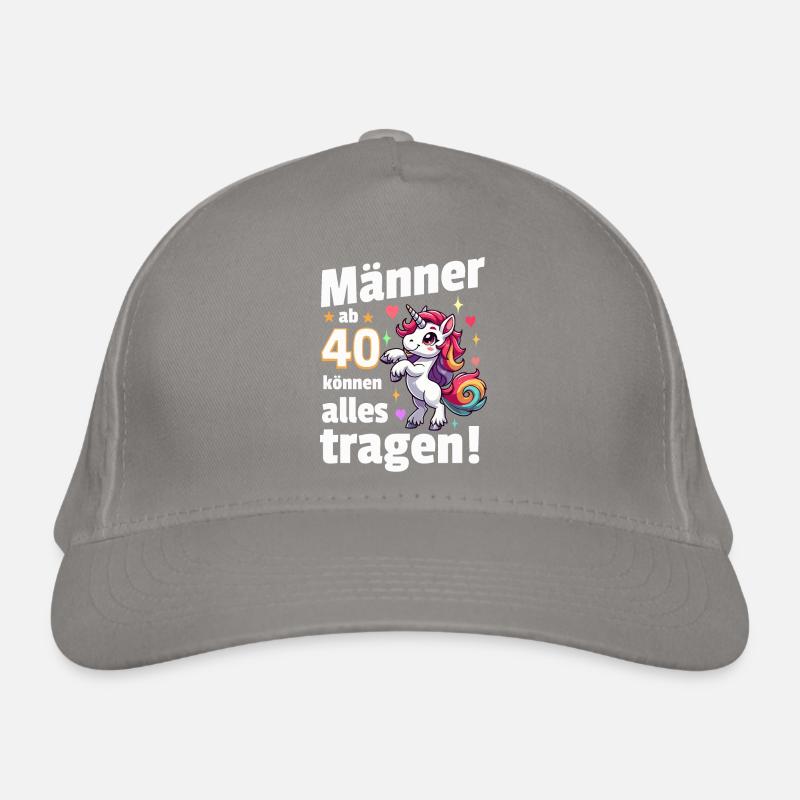 Mann 40. Geburtstag. Lustiger Spruch Geschenkidee Bio-Baseballkappe