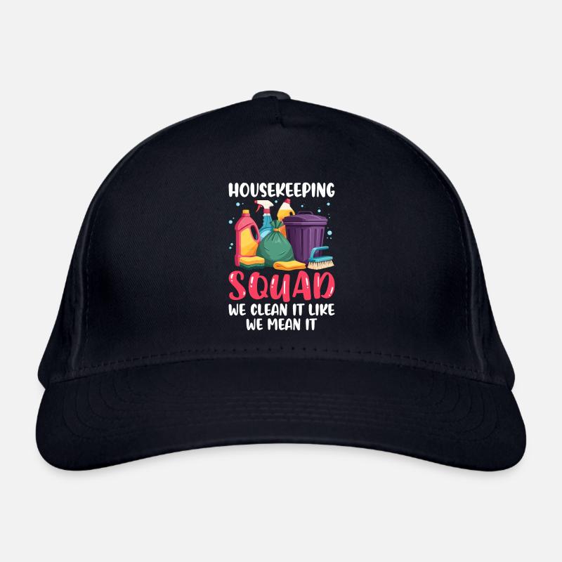 Housekeeping Squad - Organic Baseball Cap - navy