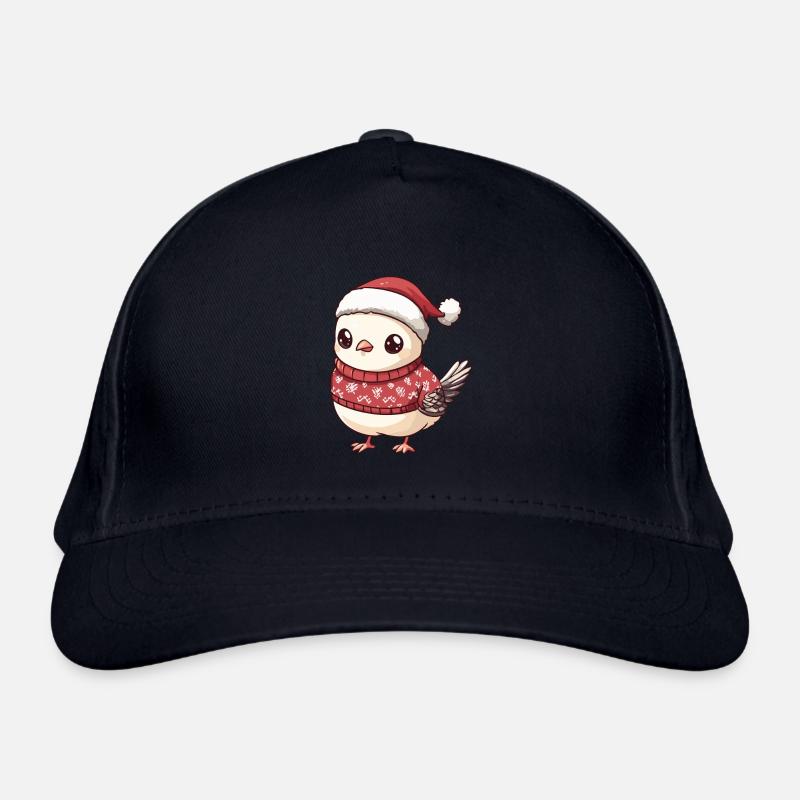 Taube Vogel Weihnachten Comic Bio-Baseballkappe