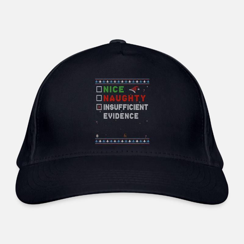 Nett frech – Unzureichende Beweise – Lustig - Bio-Baseballkappe - Navy