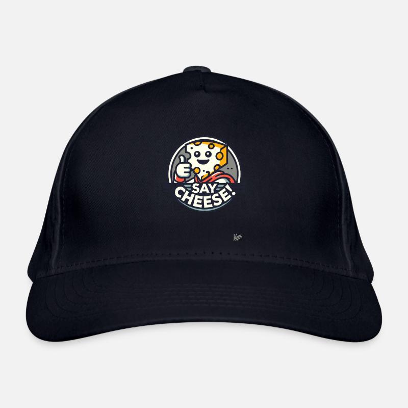 Schweizer Käse mit Daumen hoch Bio-Baseballkappe