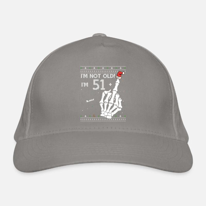 51 + 1 Flip Off - Pull de Noël moche pour 52e Casquette classique bio
