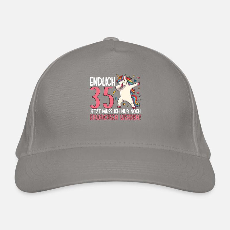 Endlich 35 Jetzt nur noch erwachsen werden Bio-Baseballkappe