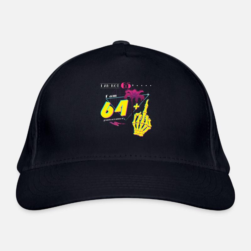 Not 65, Just 64 + Flip Off – Retro Style 1960 Organic Baseball Cap