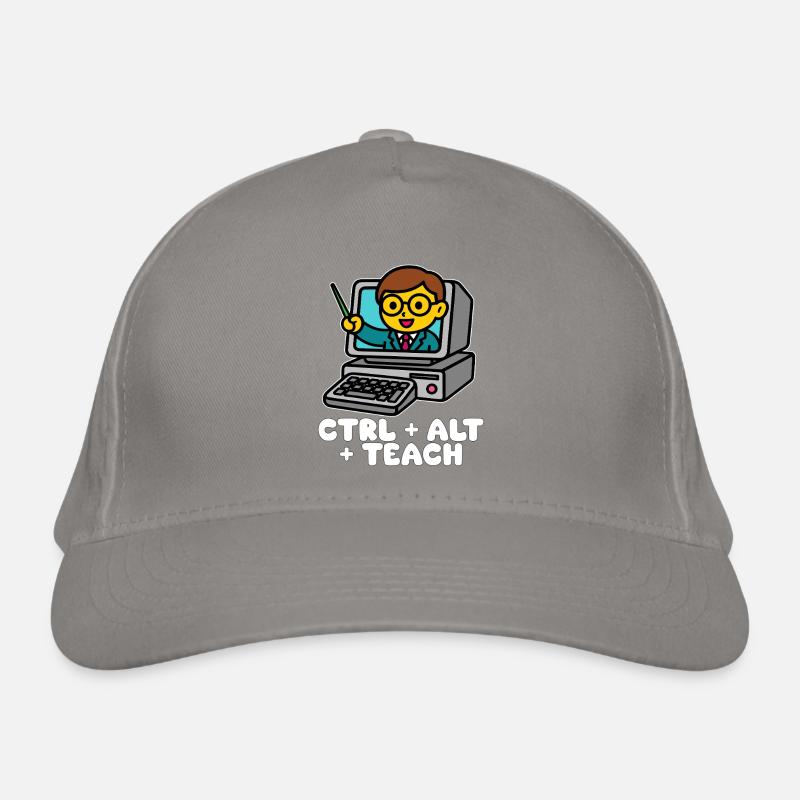 CTRL + ALT + TEACH - CADEAU ENSEIGNANT Casquette classique bio