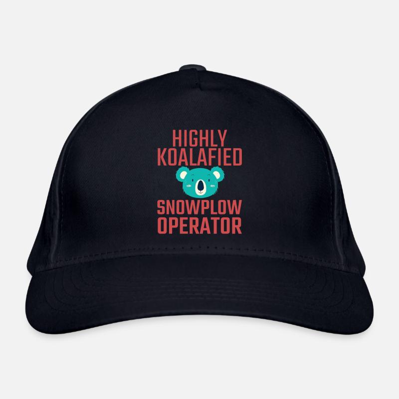 Snowplow Operator Koalafied Schneepflugfahrer Bio-Baseballkappe