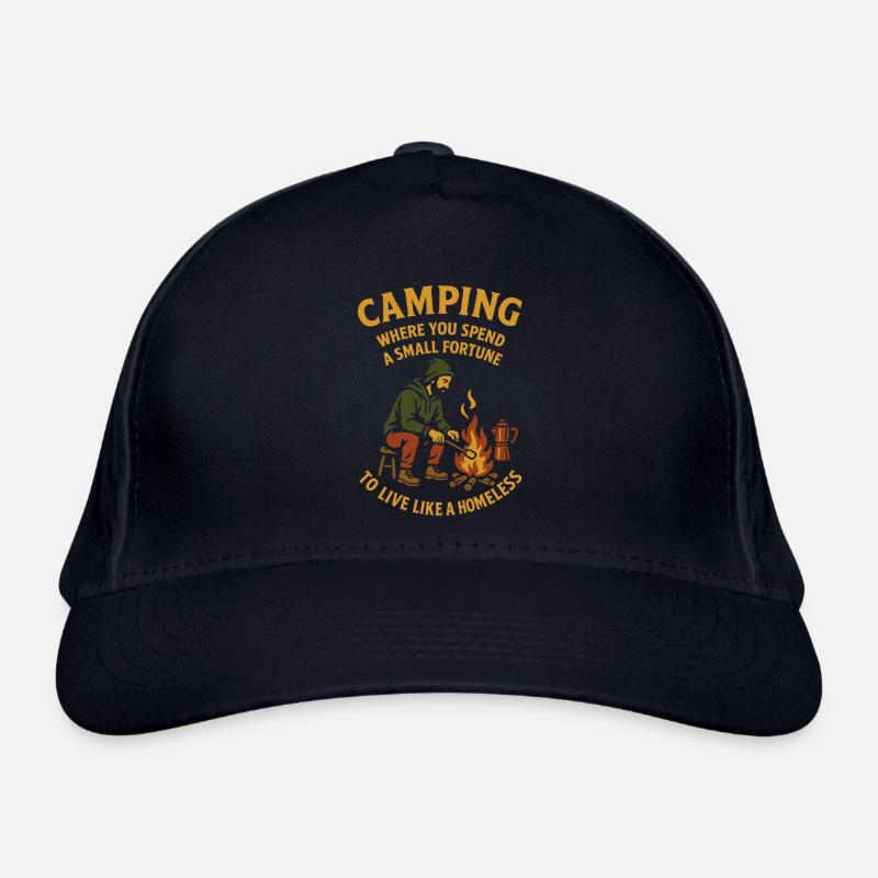 Camping where you spend a small fortune Organic Baseball Cap