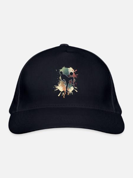 Fußball - Bio-Baseballkappe - Navy