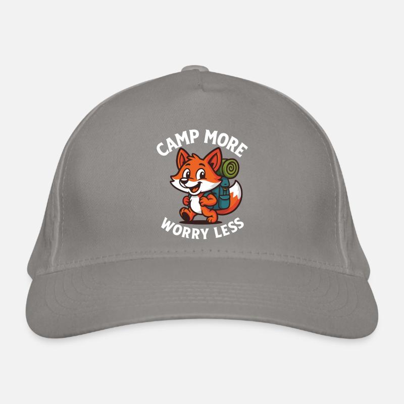 Campez plus, moins de soucis, Fox Design Casquette classique bio