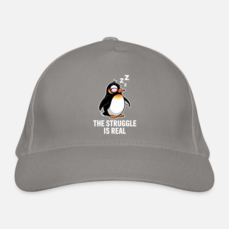 Pinguin Lustiger Spruch Bio-Baseballkappe