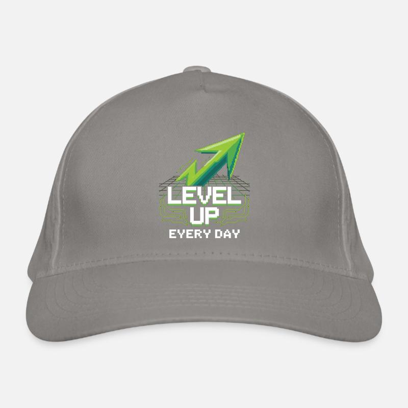 Chemise de jeu avec flèche pixel – Motivation quotidienne Casquette classique bio