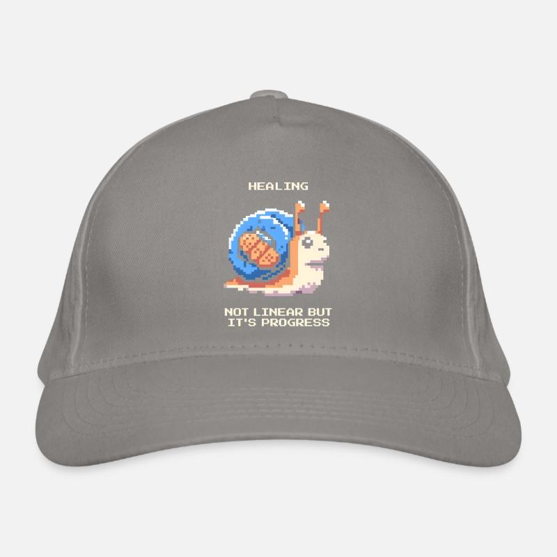 Healing is not linear | Progress, Recovery Organic Baseball Cap