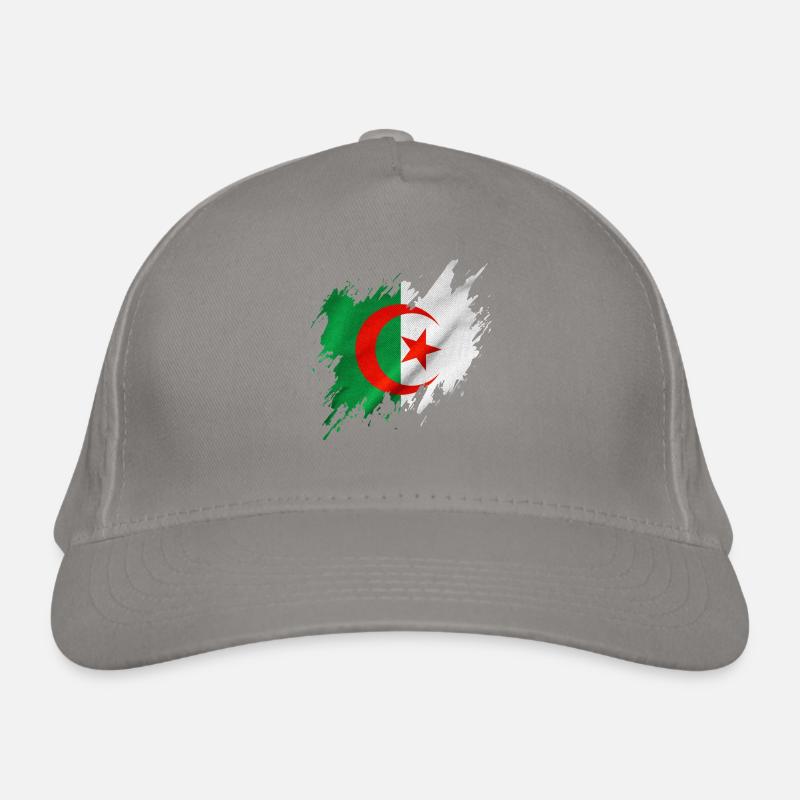Drapeau de l’Algérie, style déchiré Casquette classique bio