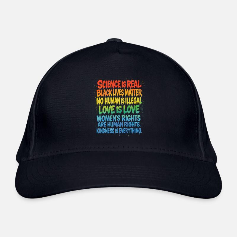 Regenbogen Statement – Human Rights Pride Bio-Baseballkappe