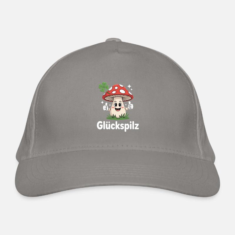 Lucky Funny Toadstool with Shamrock Organic Baseball Cap