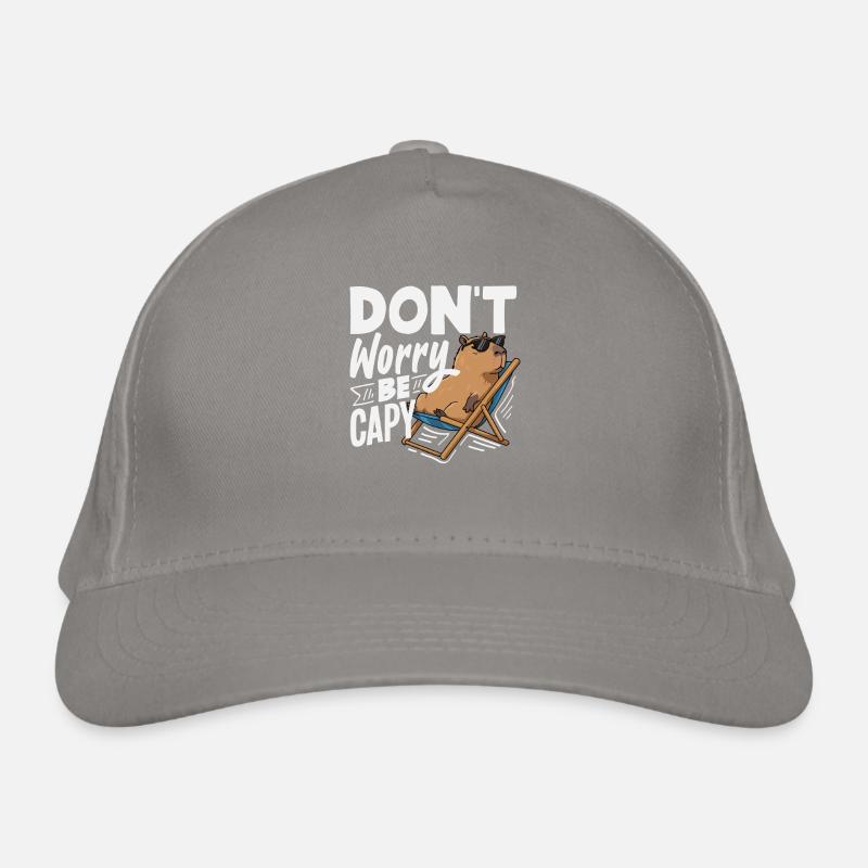 Ne t’inquiète pas, sois capybara, c’est un animal mignon et drôle Casquette classique bio