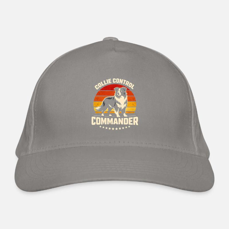 Collie Commando | Border Collie Retro Organic Baseball Cap