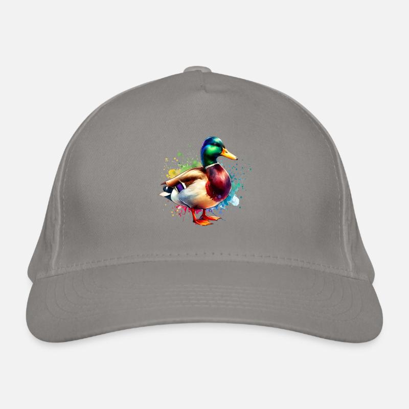 Motif de canard colvert Casquette classique bio