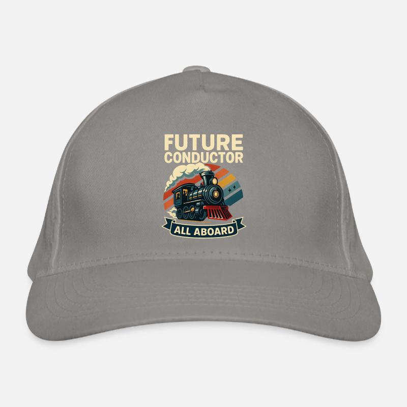 Future Conductor Train Organic Baseball Cap